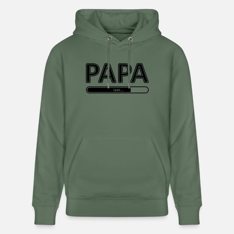 enceinte papa grossesse - Sweat à capuche bio CRUISER Stanley/Stella Unisexe - vert sapin