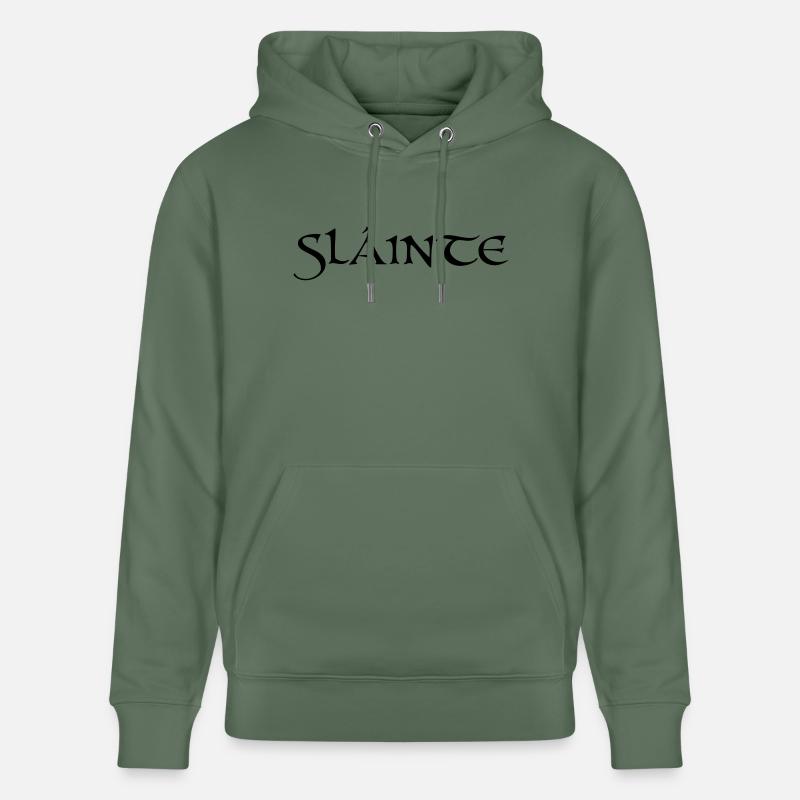 Slainte texte de - Sweat à capuche bio CRUISER Stanley/Stella Unisexe - vert sapin