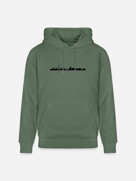 Skyline Bremen - Stanley/Stella Unisex Bio-Hoodie CRUISER - Tanngrün