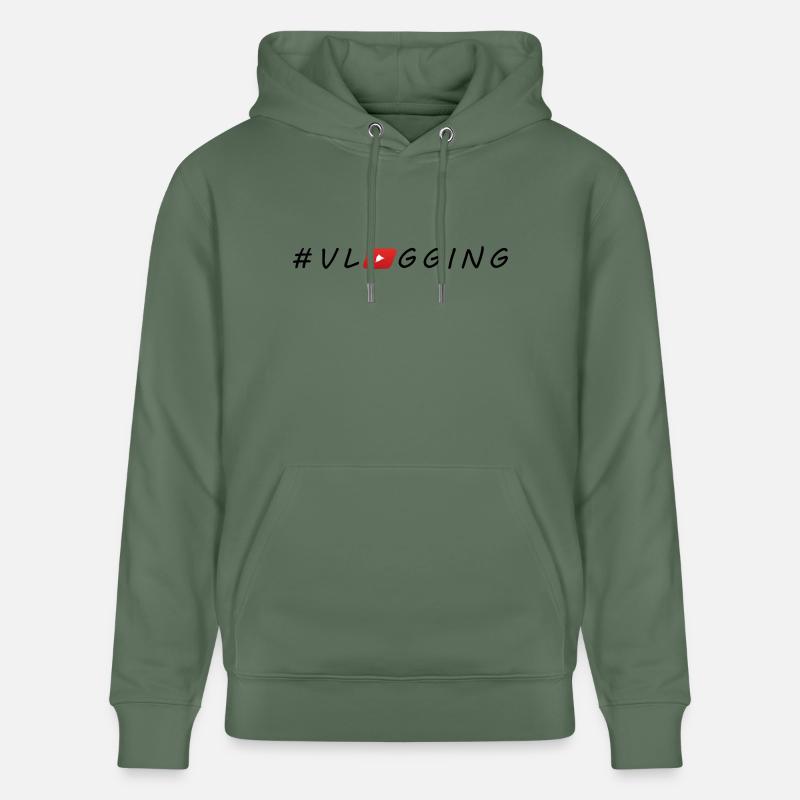 YouTube #Vlogging - Sweat à capuche bio CRUISER Stanley/Stella Unisexe - vert sapin