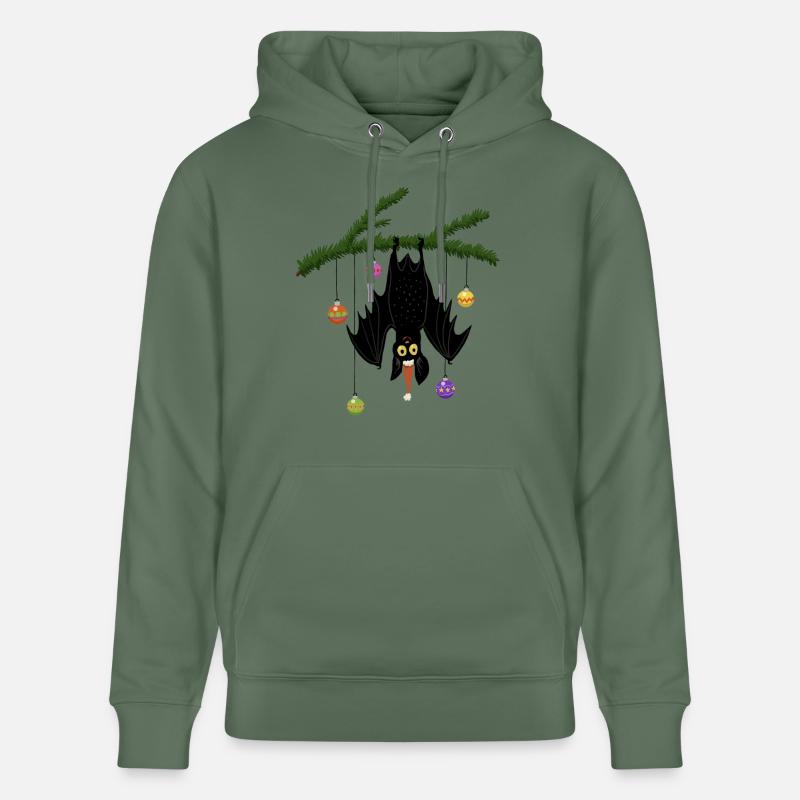 Chauve-souris de Noël - Sweat à capuche bio CRUISER Stanley/Stella Unisexe - vert sapin