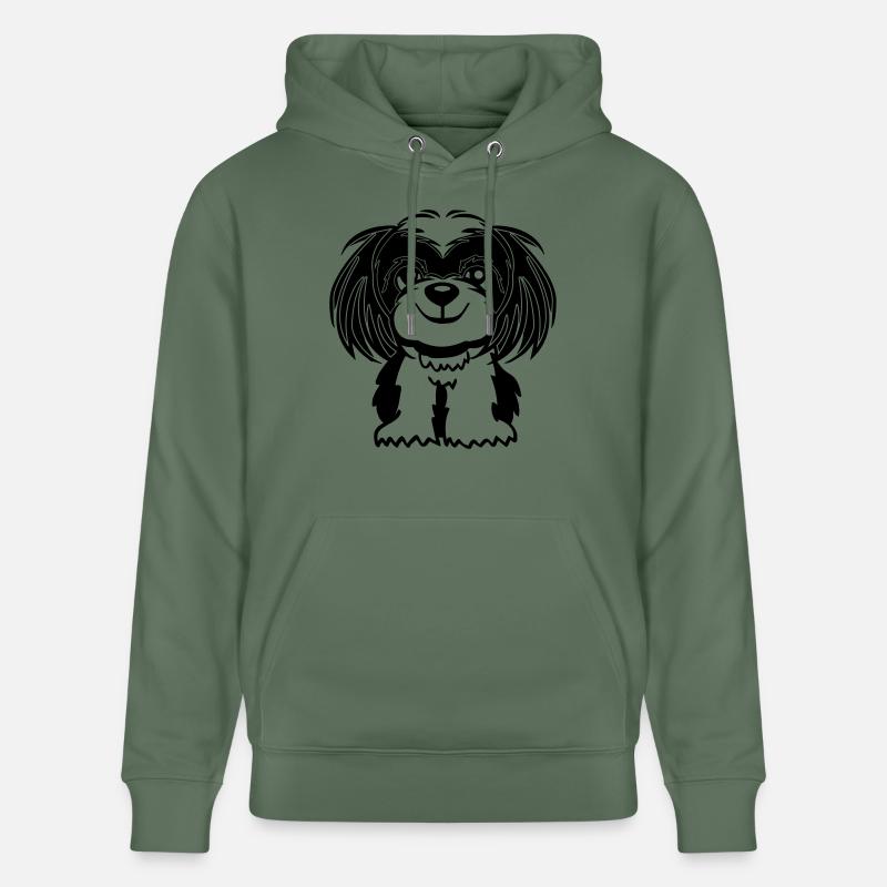 Hund Shih Tzu - Sweat à capuche bio CRUISER Stanley/Stella Unisexe - vert sapin