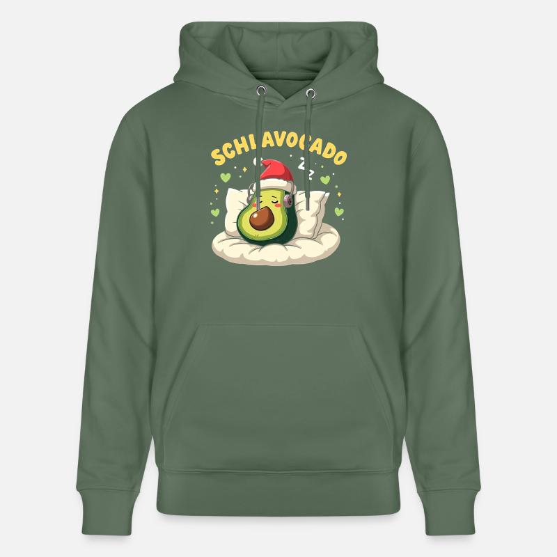 Pyjama officiel Schlavocado Noël - Sweat à capuche bio CRUISER Stanley/Stella Unisexe - vert sapin