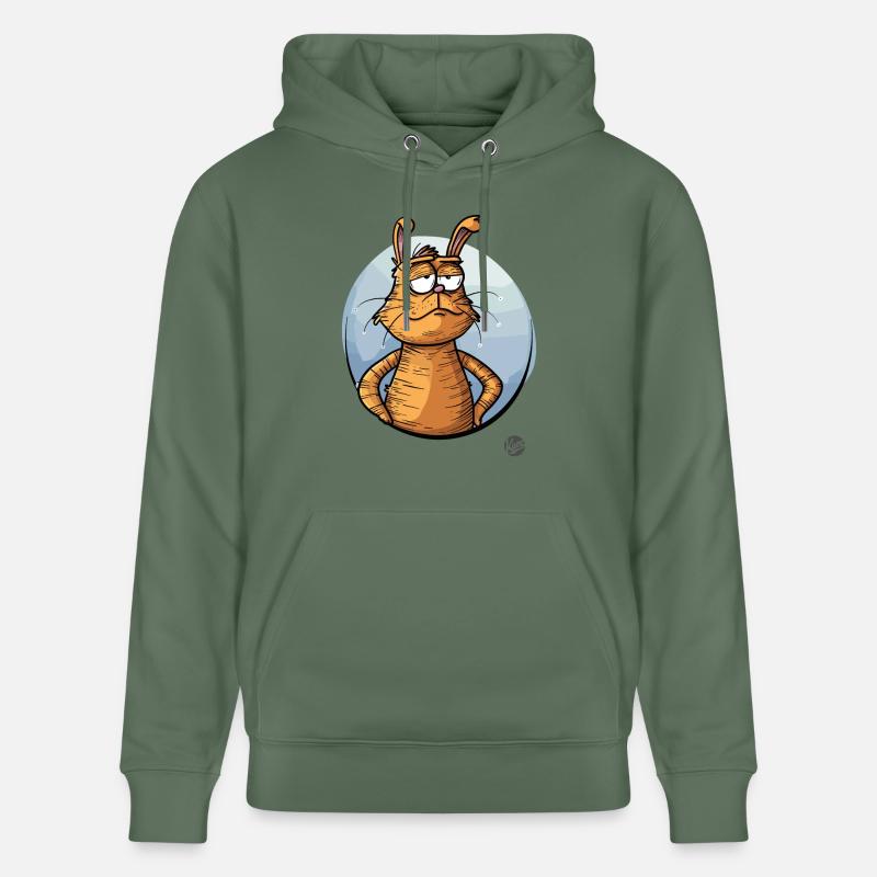 Lapin de dessin animé cool - Sweat à capuche bio CRUISER Stanley/Stella Unisexe - vert sapin