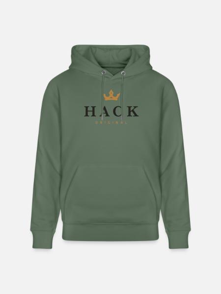 Hack Original Family Logo - Stanley/Stella CRUISER Unisex Organic Hoodie - cypress green