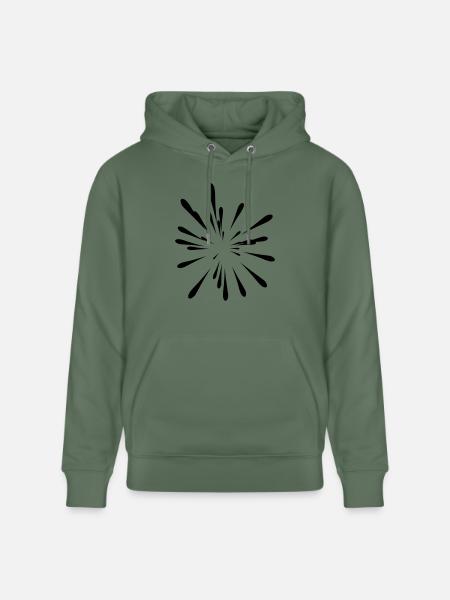 Eklat Stelle Malerei - Stanley/Stella Unisex Bio-Hoodie CRUISER  - Tanngrün