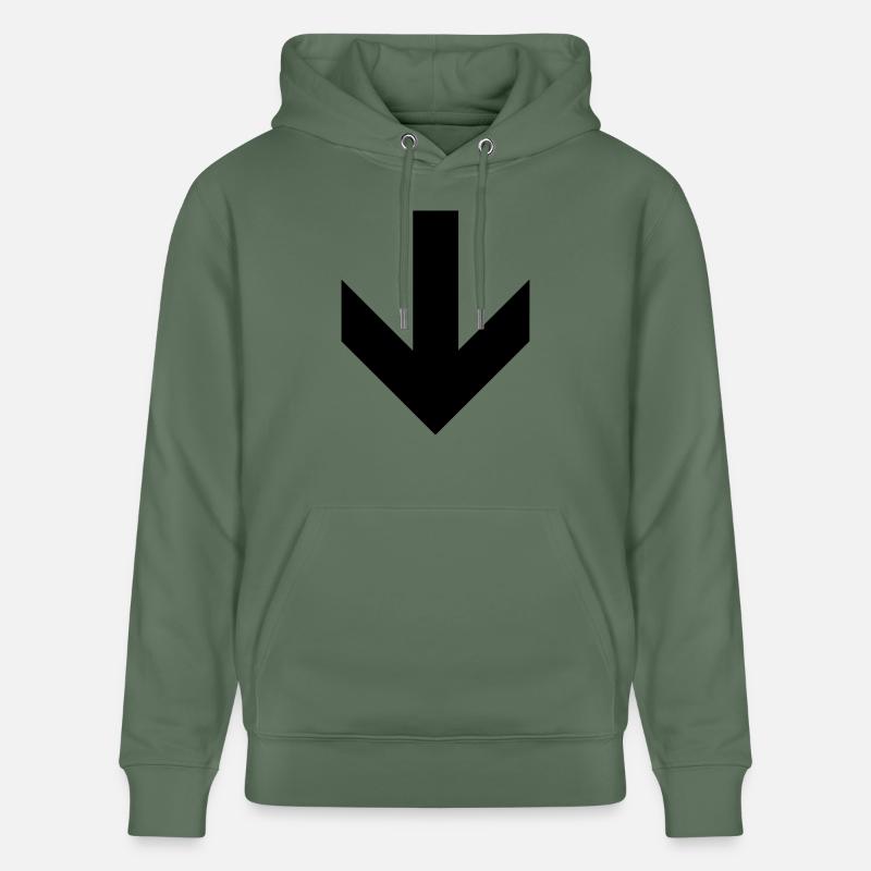 Cette flèche Way Down - Sweat à capuche bio CRUISER Stanley/Stella Unisexe - vert sapin