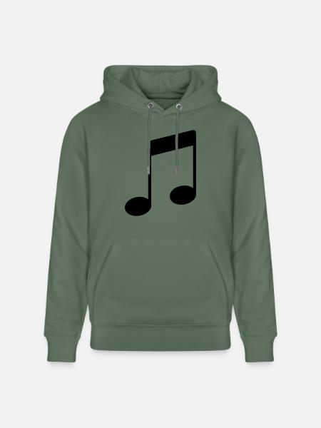 note_icon - Stanley/Stella CRUISER Unisex Organic Hoodie - cypress green