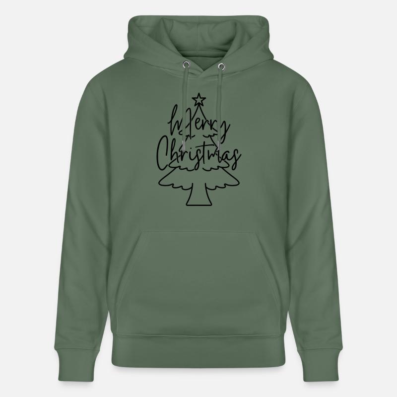 Joyeux Noël - Sweat à capuche bio CRUISER Stanley/Stella Unisexe - vert sapin