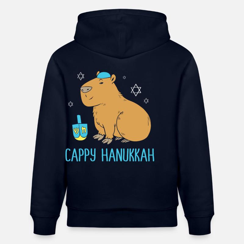 Hanoukka Hanoukka Hanoucca - Sweat à capuche bio CRUISER Stanley/Stella Unisexe - marine