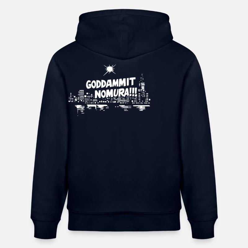Goddammit Nomura – Skyline Design - Sweat à capuche bio CRUISER Stanley/Stella Unisexe - marine