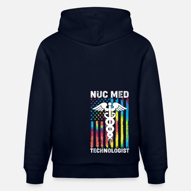Radiologie Nuklear Atom Nuklearmedizin - Stanley/Stella Unisex Bio-Hoodie CRUISER - Navy