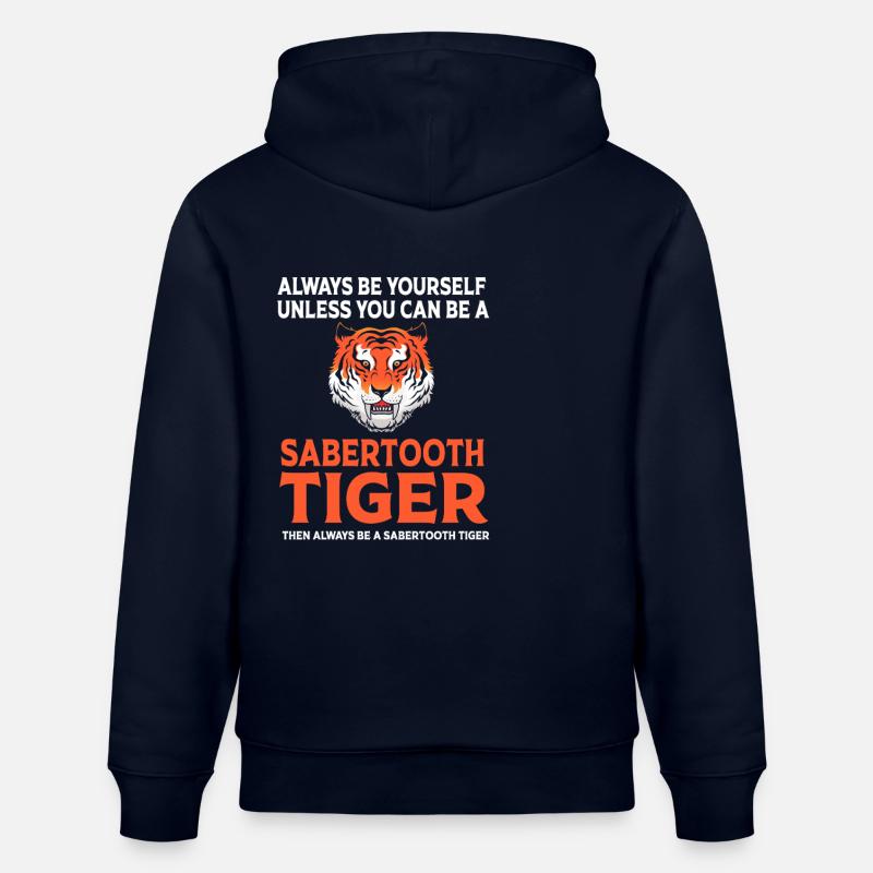 Säbelzahntiger Urzeit - Stanley/Stella Unisex Bio-Hoodie CRUISER - Navy