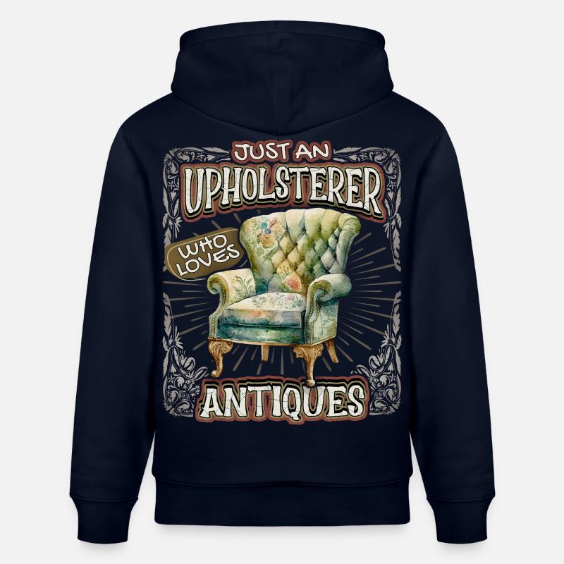 Profession Polsterer Möbelpolsterer Antiquitäten Spruch - Sweat à capuche bio CRUISER Stanley/Stella Unisexe - marine