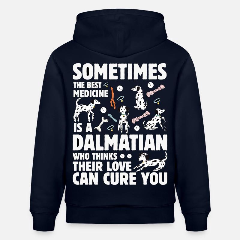 Drôle de dicton dalmate - Sweat à capuche bio CRUISER Stanley/Stella Unisexe - marine