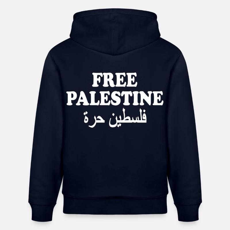 Free palestine - Sweat à capuche bio CRUISER Stanley/Stella Unisexe - marine