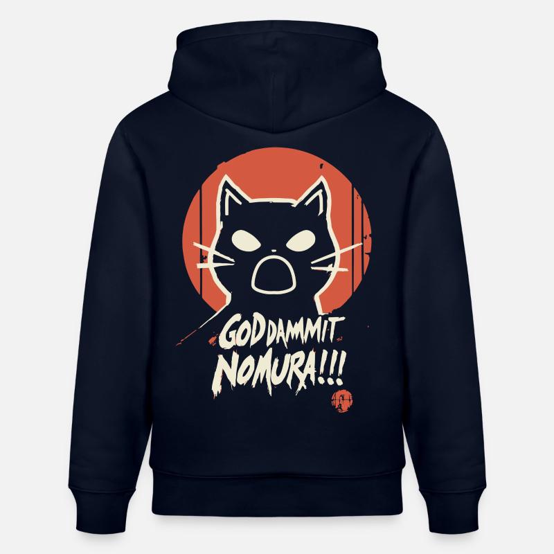 Goddammit Nomura – Katzen Design - Sweat à capuche bio CRUISER Stanley/Stella Unisexe - marine