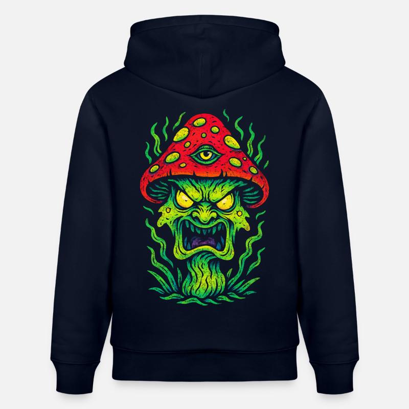 Psycho Toadstool avec troisième œil - Sweat à capuche bio CRUISER Stanley/Stella Unisexe - marine