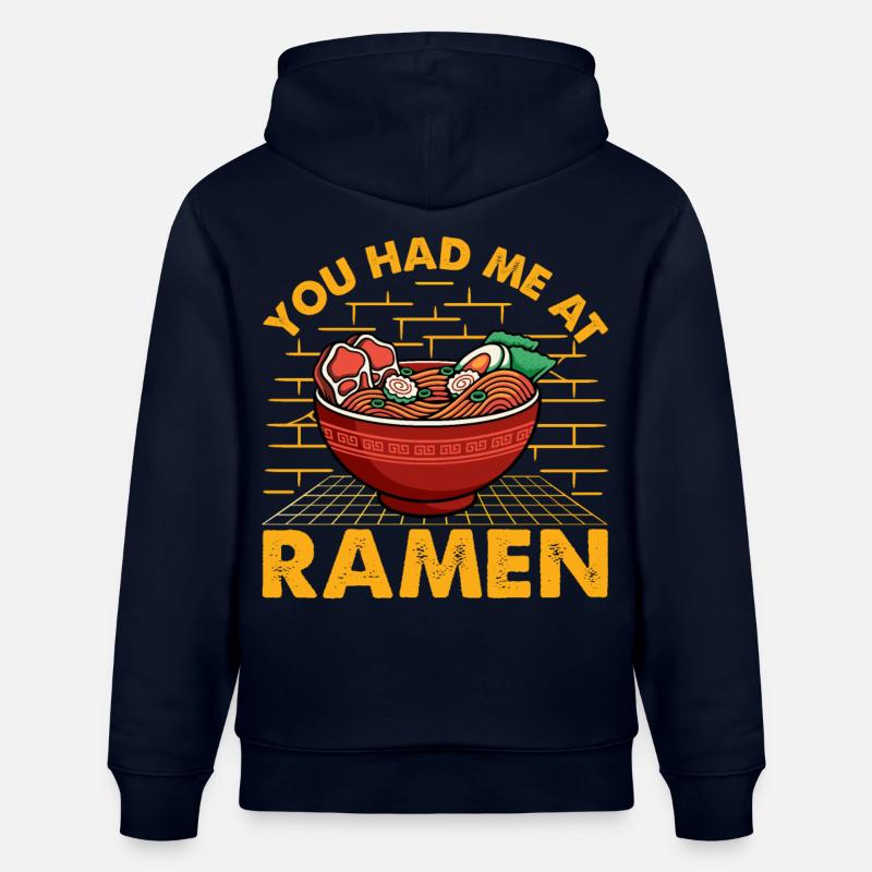 Tu m’as eu à Ramen - Sweat à capuche bio CRUISER Stanley/Stella Unisexe - marine