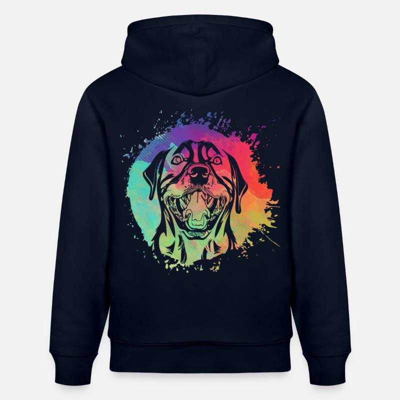 Rottweiler Rétro - Sweat à capuche bio CRUISER Stanley/Stella Unisexe - marine