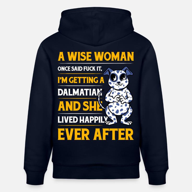 Drôle de dicton dalmate - Sweat à capuche bio CRUISER Stanley/Stella Unisexe - marine