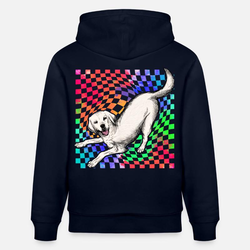 Labrador Rétro - Sweat à capuche bio CRUISER Stanley/Stella Unisexe - marine