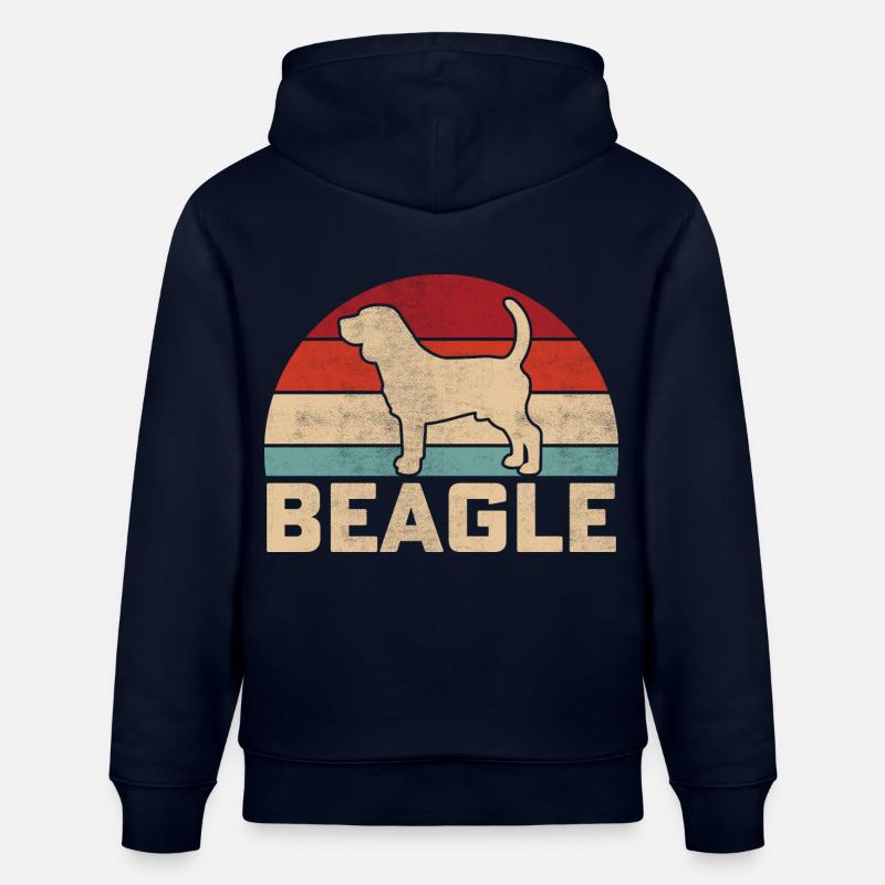 Beagle Rétro - Sweat à capuche bio CRUISER Stanley/Stella Unisexe - marine
