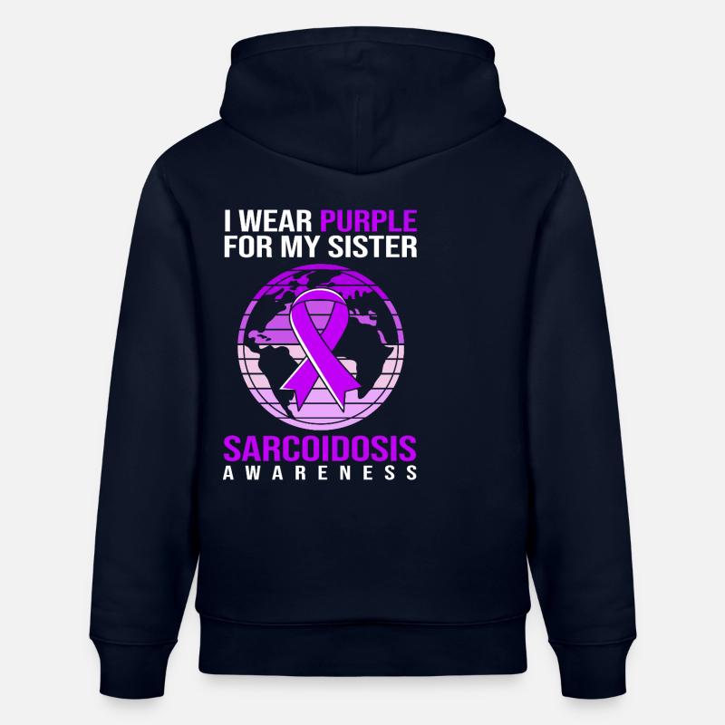 Infirmière en sarcoïdose - Sweat à capuche bio CRUISER Stanley/Stella Unisexe - marine