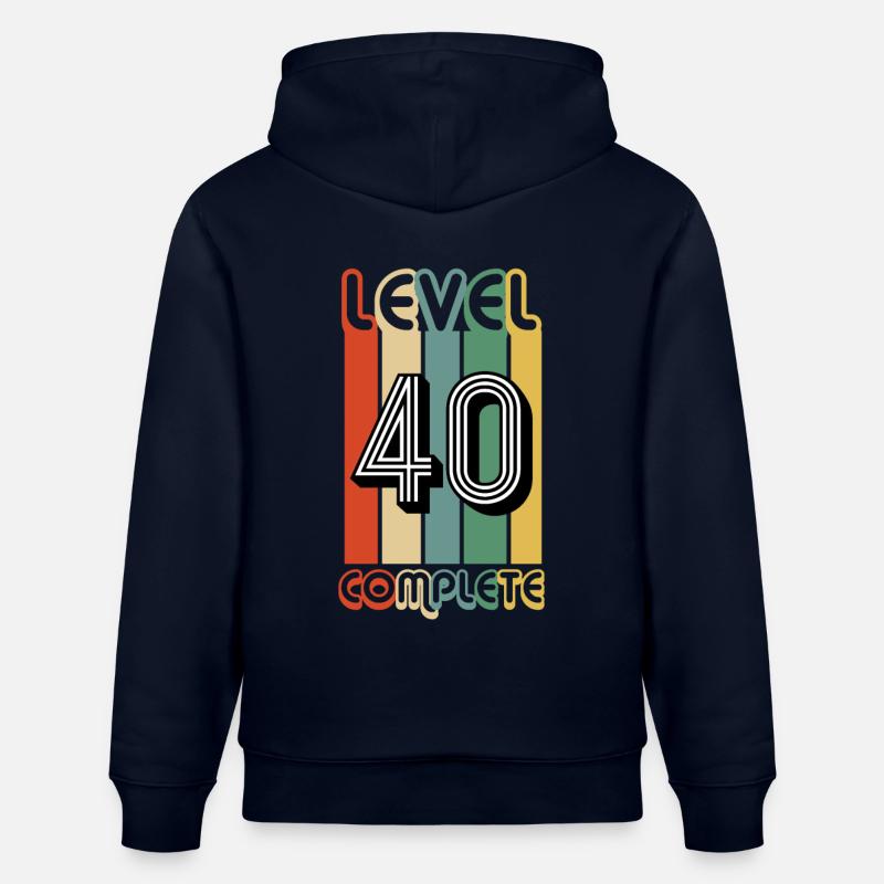 40e anniversaire cadeau de jeu - Sweat à capuche bio CRUISER Stanley/Stella Unisexe - marine