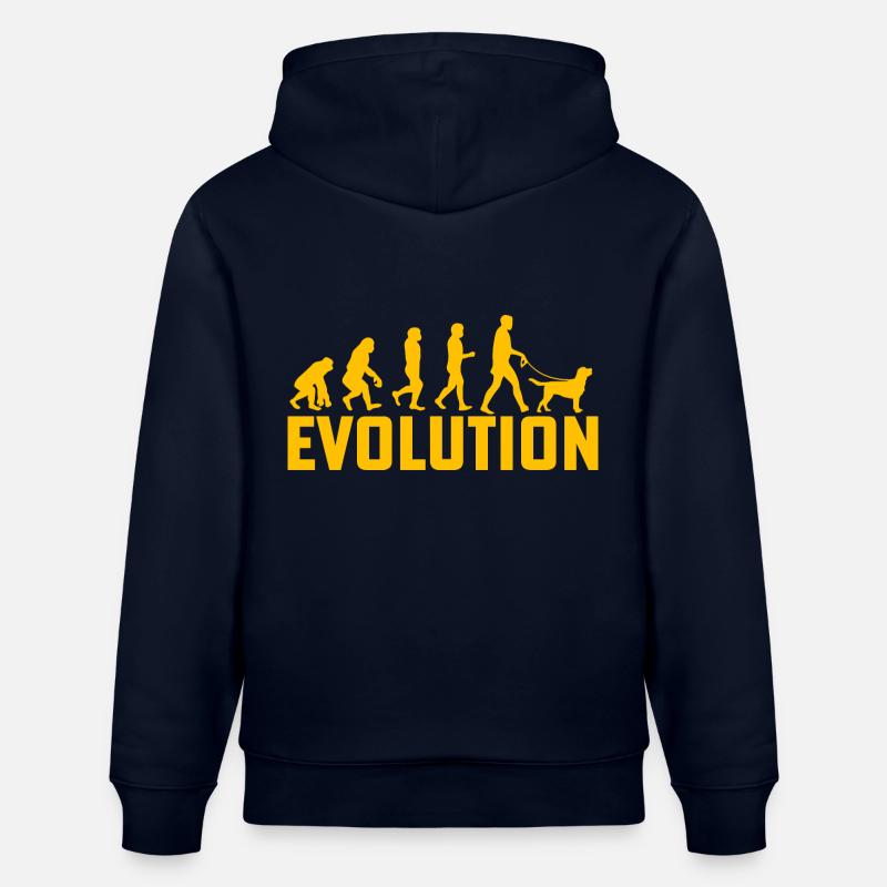Évolution du Labrador - Sweat à capuche bio CRUISER Stanley/Stella Unisexe - marine