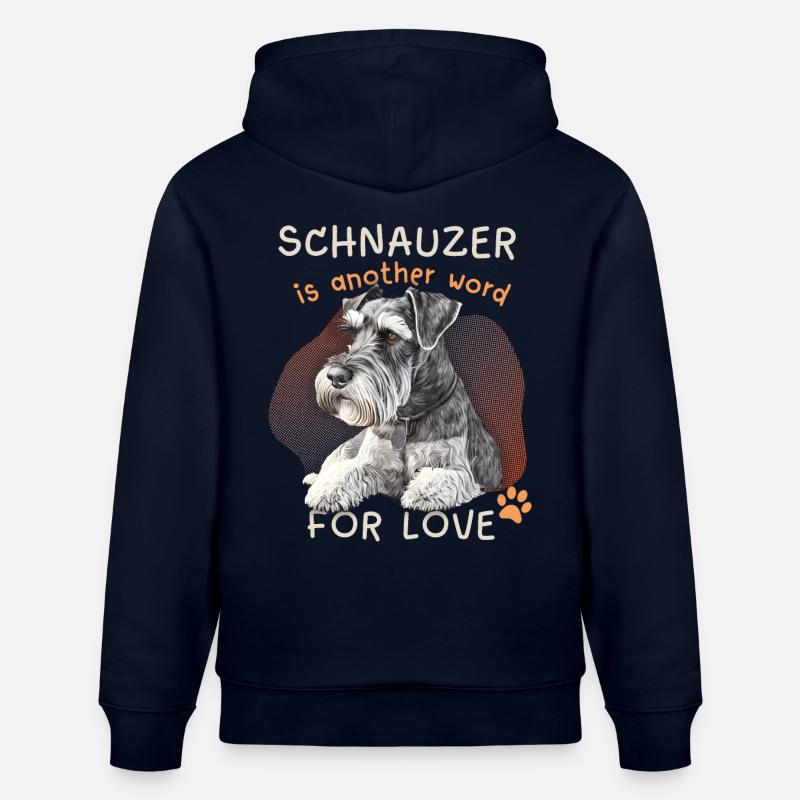 drôle de schnauzer, schnauzer-terrier, disant - Sweat à capuche bio CRUISER Stanley/Stella Unisexe - marine