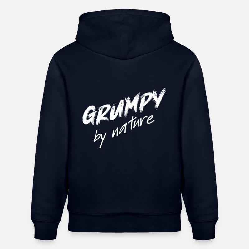 de nature, , de mauvaise humeur - Sweat à capuche bio CRUISER Stanley/Stella Unisexe - marine