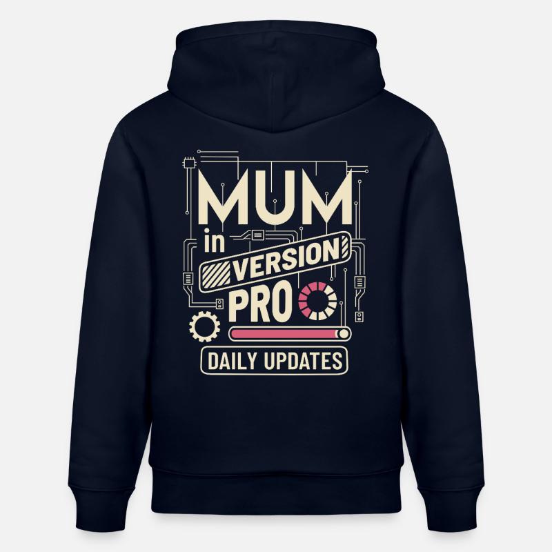 MAMAN VERSION PRO - Sweat à capuche bio CRUISER Stanley/Stella Unisexe - marine