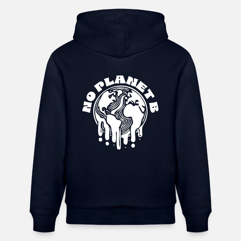 No Planet B - Sweat à capuche bio CRUISER Stanley/Stella Unisexe - marine