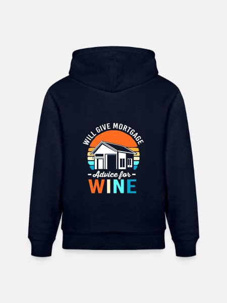 Debt Condominium Mortgage - Stanley/Stella CRUISER Unisex Organic Hoodie - navy