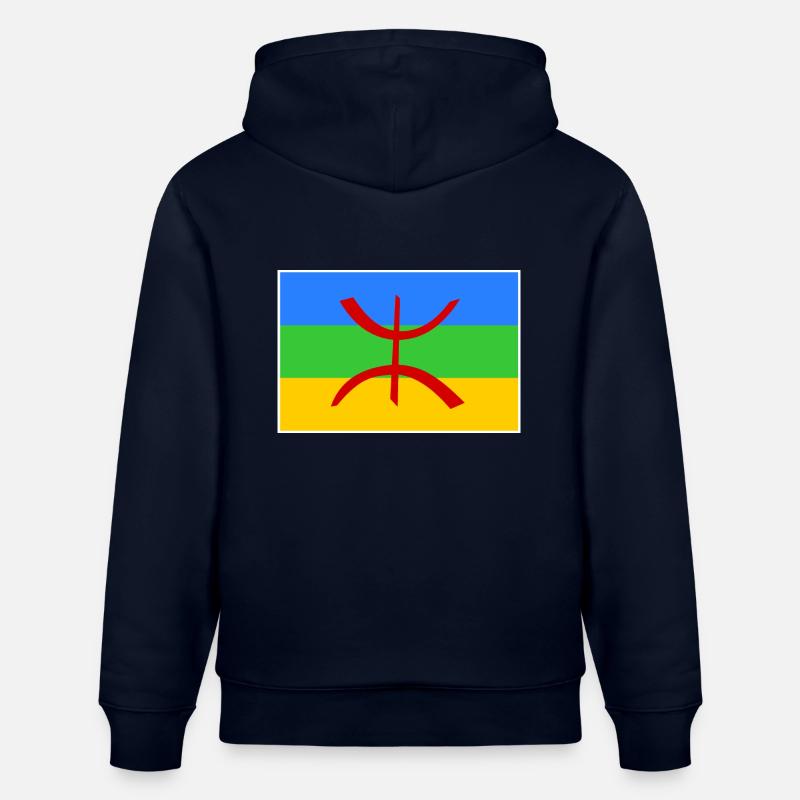 Amazigh - Sweat à capuche bio CRUISER Stanley/Stella Unisexe - marine