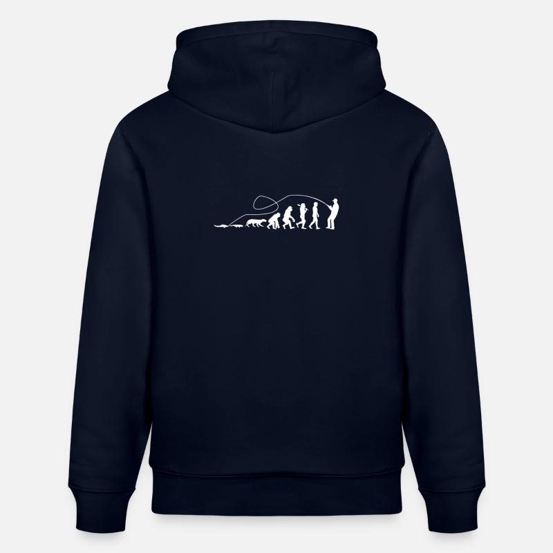 Evolution Angler TShirt - Sweat à capuche bio CRUISER Stanley/Stella Unisexe - marine