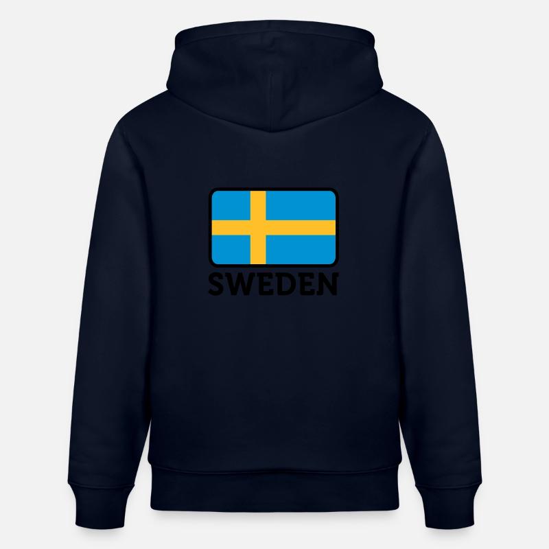 Drapeau national de la Suède - Sweat à capuche bio CRUISER Stanley/Stella Unisexe - marine