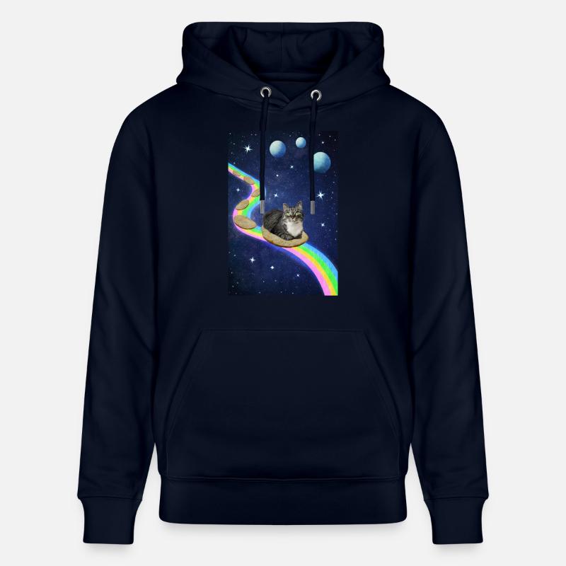 Chat mignon dans l’espace - Sweat à capuche bio CRUISER Stanley/Stella Unisexe - marine