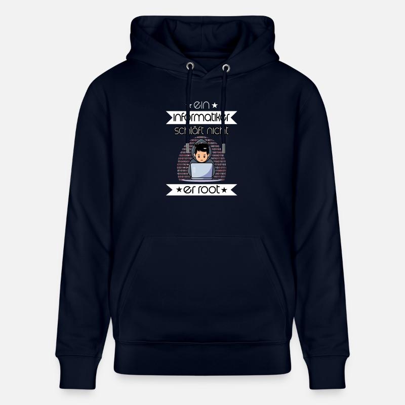 Informatiker Motiv mit Spruch IT Computer - Stanley/Stella Unisex Bio-Hoodie CRUISER - Navy