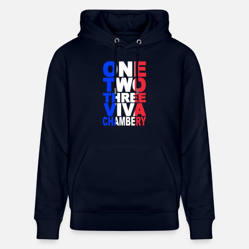 ONE TWO THREE CHAMBERY - Sweat à capuche bio CRUISER Stanley/Stella Unisexe - marine