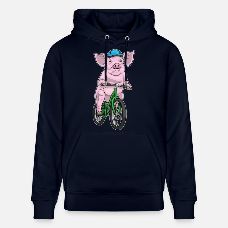 Vélo cochon - Sweat à capuche bio CRUISER Stanley/Stella Unisexe - marine