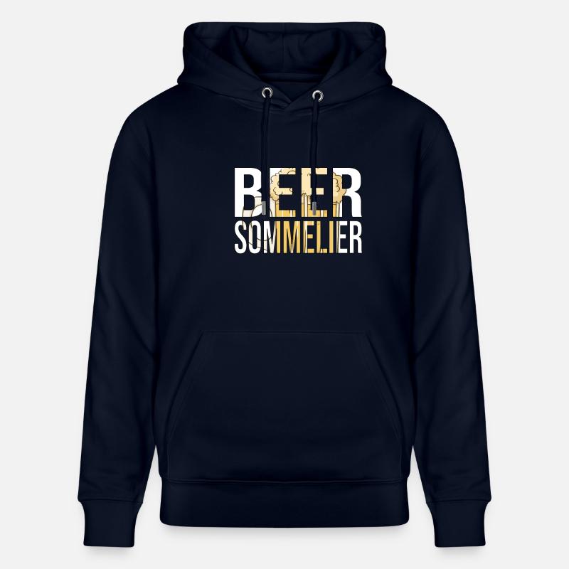 Bier Spruch Biertrinker Geschenk Biersommelier - Stanley/Stella Unisex Bio-Hoodie CRUISER - Navy