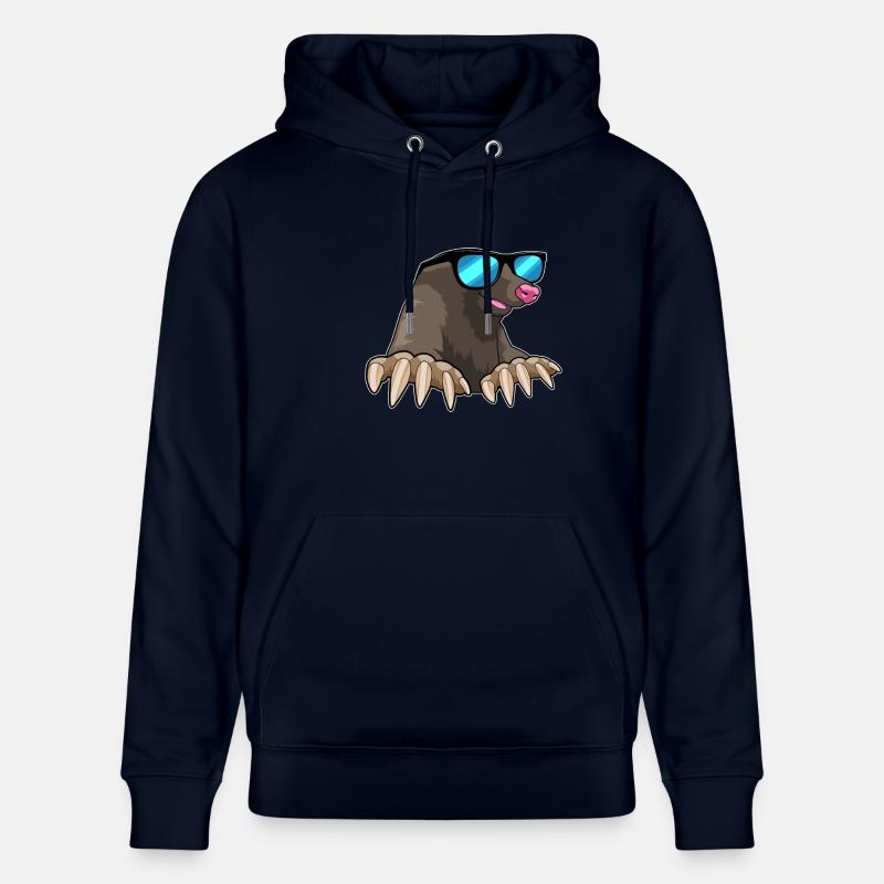 Taupe avec lunettes de soleil - Sweat à capuche bio CRUISER Stanley/Stella Unisexe - marine