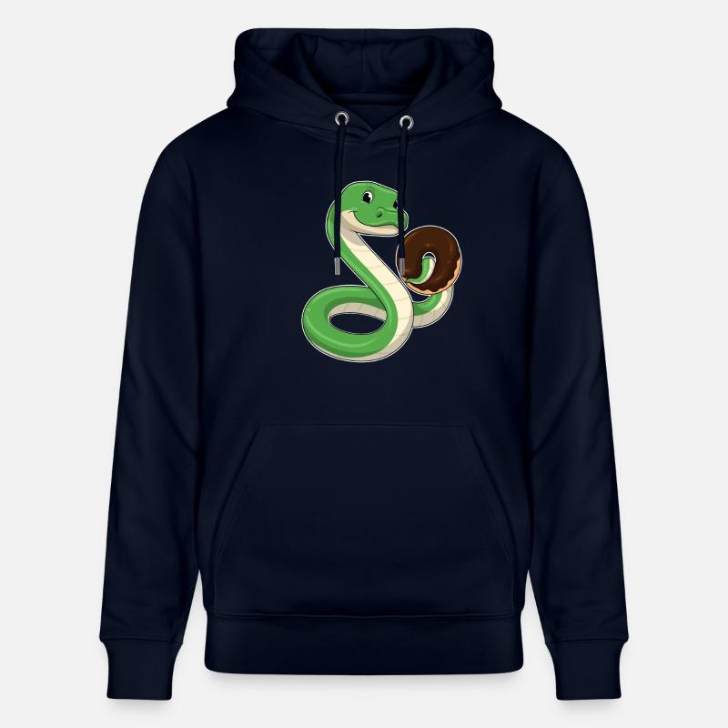 Serpent avec beignet - Sweat à capuche bio CRUISER Stanley/Stella Unisexe - marine