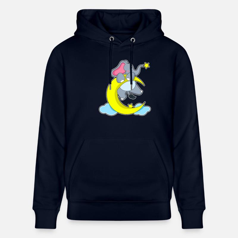 Éléphant sur les nuages - Sweat à capuche bio CRUISER Stanley/Stella Unisexe - marine