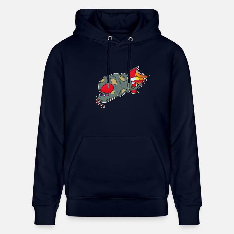Serpent avec fusée - Sweat à capuche bio CRUISER Stanley/Stella Unisexe - marine