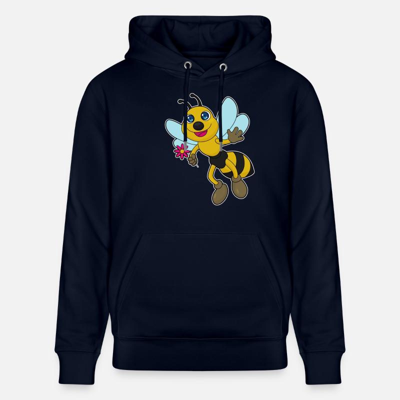 Abeille à fleur - Sweat à capuche bio CRUISER Stanley/Stella Unisexe - marine