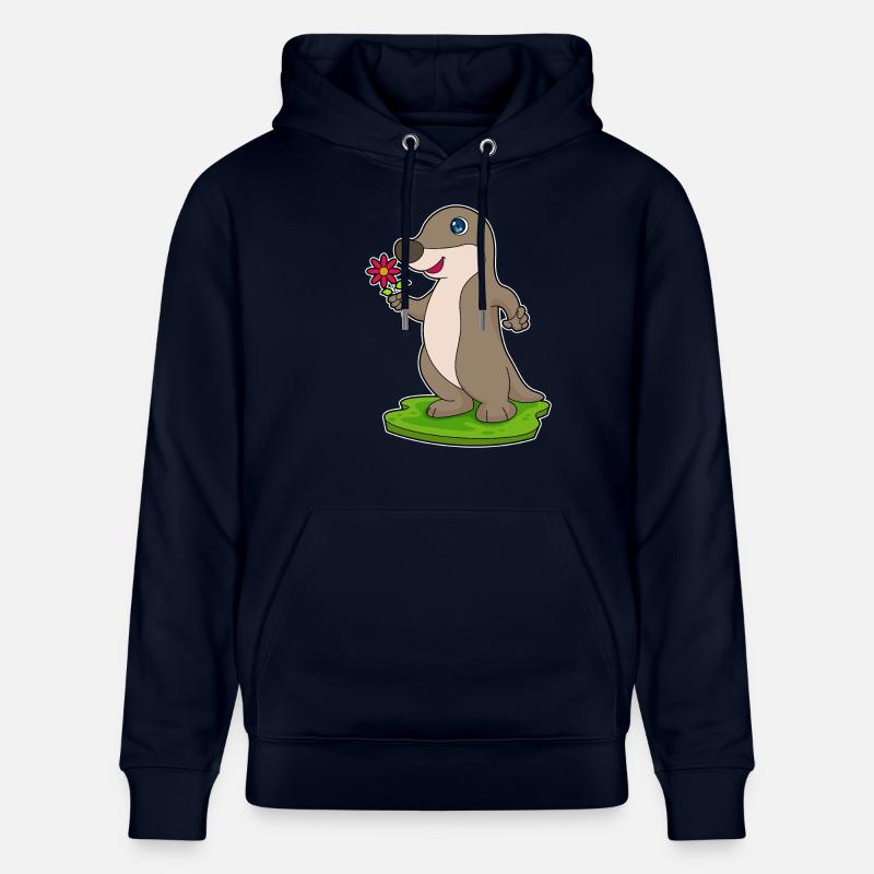 Loutre à fleur - Sweat à capuche bio CRUISER Stanley/Stella Unisexe - marine
