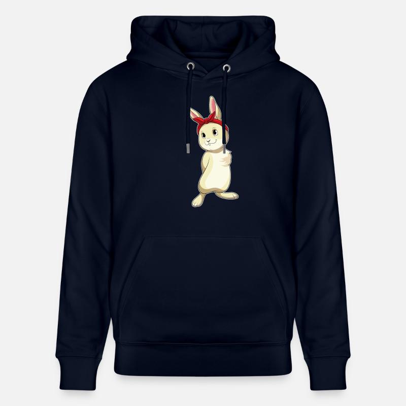 Lapin avec boucle - Sweat à capuche bio CRUISER Stanley/Stella Unisexe - marine